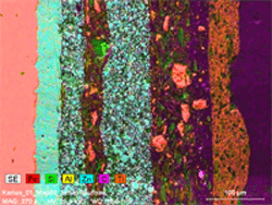 Elementverteilungsbild EDX REM